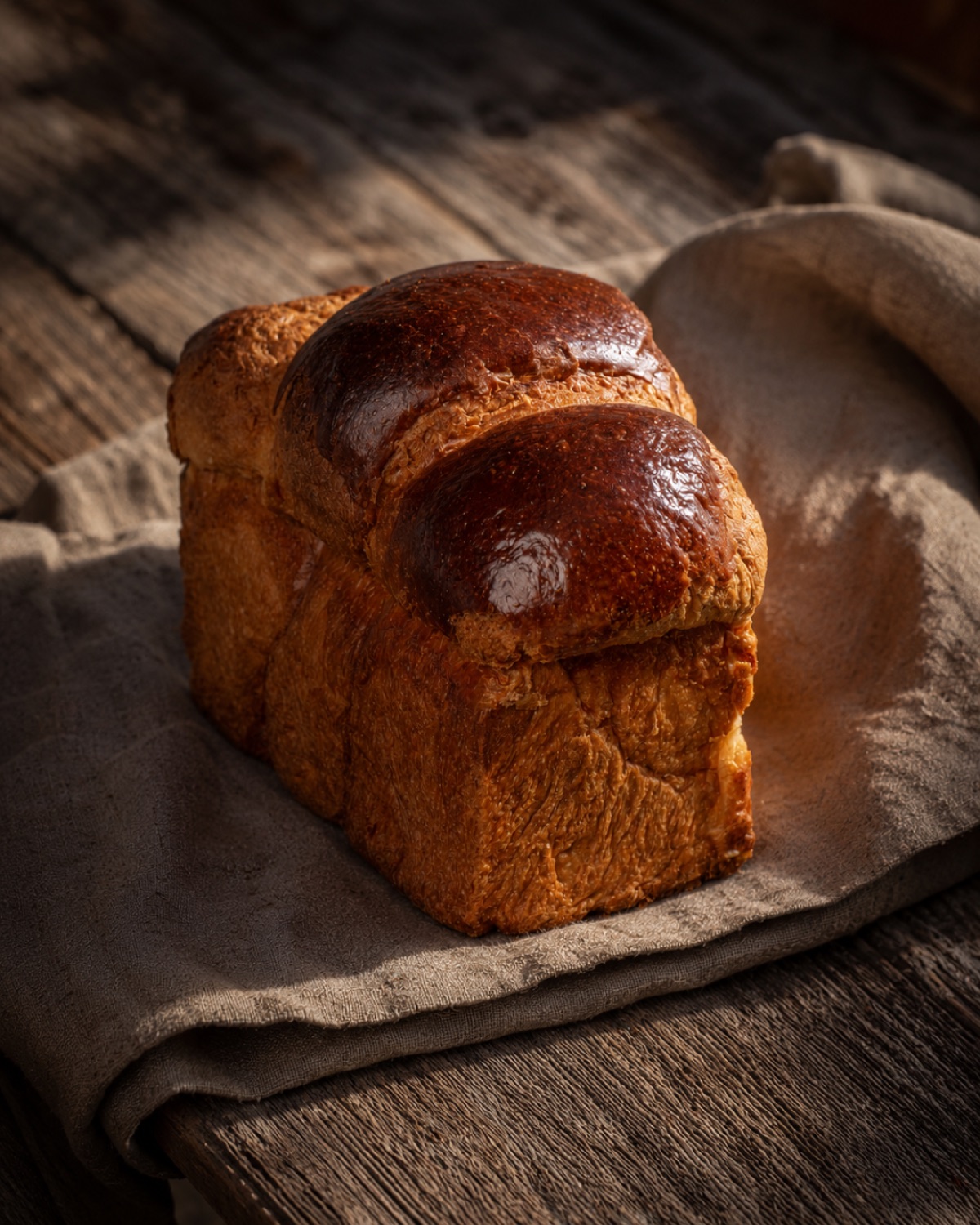 Pan de masa madre de La Esencia sobre espigas de trigo